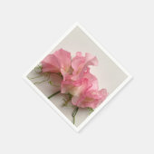 ピンクの甘いエンドウ スタンダードカクテルナプキン (角)