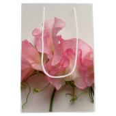 ピンクの甘いエンドウ ミディアムペーパーバッグ (裏面)