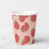 ピンクの甘いラズベリー 紙コップ (右)