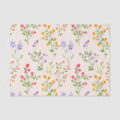 ピンクの甘い植物のパターントレンディーグリフトラップ 薄葉紙 (正面)