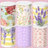 ピンクの甘い植物のパターントレンディーグリフトラップ 薄葉紙