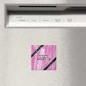 ピンクの甘い16サテンダイヤモンドをエレガント保存 マグネット (インサイチュ (食洗機))