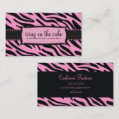 ピンクの甘草のシマウマ311蛇足 名刺 (正面/裏面)