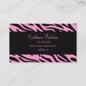 ピンクの甘草のシマウマ311蛇足 名刺 (裏面)