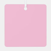 ピンクの生まれたばかりの誕生状態 メタルオーナメント (裏面)