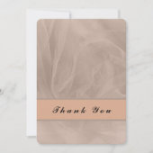 ピンクの生地にテクスチャードプリント-任意の色 サンキューカード (正面)