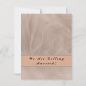 ピンクの生地テクスチャプリント - 任意の色 セーブザデート (正面)