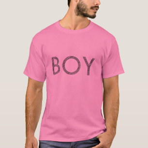 ピンクの男の子のワイシャツ Tシャツ