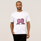ピンクの男性のキス Tシャツ (正面フル)