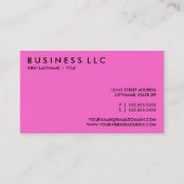 ピンクの町並み 名刺 (裏面)