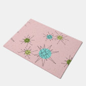 ピンクの画像的な原子スターバストのドア・マット ドアマット (アングル)