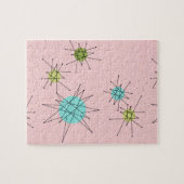 ピンクの画像的な原子スターバストのパズル ジグソーパズル (横)