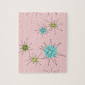 ピンクの画像的な原子スターバストのパズル ジグソーパズル (縦)