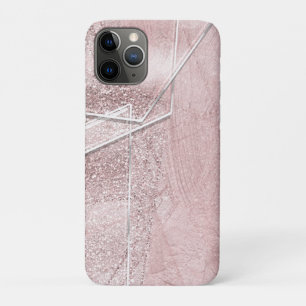 ピンクの疑似シャイマー見た目 クリスタルガラス グラム iPhone 11 PROケース