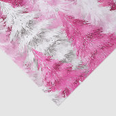 ピンクの白いグラムクリスマスツリー 薄葉紙 (詳細)