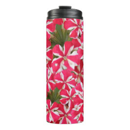 ピンクの白いペパーミントの花 タンブラー