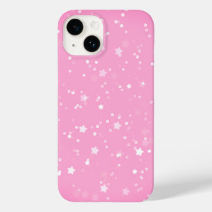 ピンクの白い星 Case-Mate iPhone 14ケース