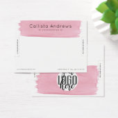 ピンクの白い水の色ブラシストロークブレスレットディスプレイ (デスク)