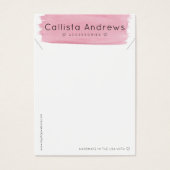 ピンクの白い水色のブラシストロークネックレスディスプレイ (正面)