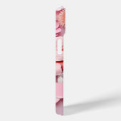 ピンクの白い花名スクリプト Case-Mate iPhoneケース (裏面 / 右)