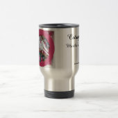 ピンクの白い鳩 – Martha's Vineヤード トラベルマグ (中央)