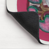 ピンクの白い鳩 – Martha's Vineヤード マウスパッド (コーナー)