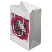 ピンクの白い鳩 – Martha's Vineヤード ミディアムペーパーバッグ (正面アングル)