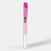 ピンクの白グラデーション波パターン Case-Mate iPhoneケース (裏面 / 右)