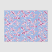ピンクの白コイ魚 薄葉紙 (正面)