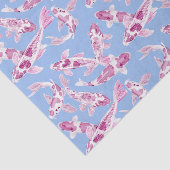 ピンクの白コイ魚 薄葉紙 (詳細)