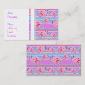 ピンクの白子のアホロートルパターン 名刺 (正面/裏面)