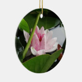 ピンクの白蓮の花写真 セラミックオーナメント (右)