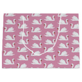 ピンクの白鳥 ラージペーパーバッグ (正面)