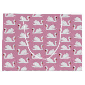 ピンクの白鳥 ラージペーパーバッグ (裏面)