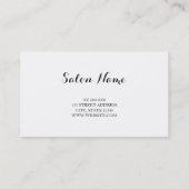 ピンクの白黒のメーキャップアーティストのロイヤリティを縞で飾ります ロイヤリティカード (裏面)