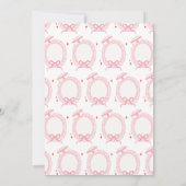 ピンクの看護師卒業パーティー 招待状 (裏面)