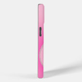 ピンクの真珠と赤いバラのスパイラルグラデーション Case-Mate iPhoneケース (裏面 / 右)