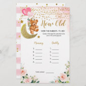 ピンクの真珠の赤ちゃんシャワーどのように両親だった (正面/裏面)