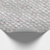 ピンクの真珠色のスパンコール ラッピングペーパー (角)