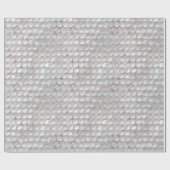 ピンクの真珠色のスパンコール ラッピングペーパー (フラット)