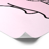 ピンクの眠い象。漫画。 ポスター (角)