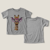 ピンクの眼鏡でキリン (デザイン正面&裏面)