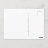 ピンクの着物うさぎイースターポストクロス ポストカード (裏面)