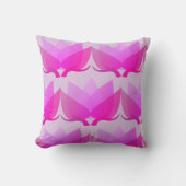 ピンクの睡蓮とゼンロータス クッション (正面)