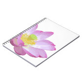 ピンクの睡蓮のノート ノートブック (左側)