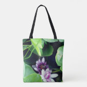 ピンクの睡蓮の写真 トートバッグ (裏面)