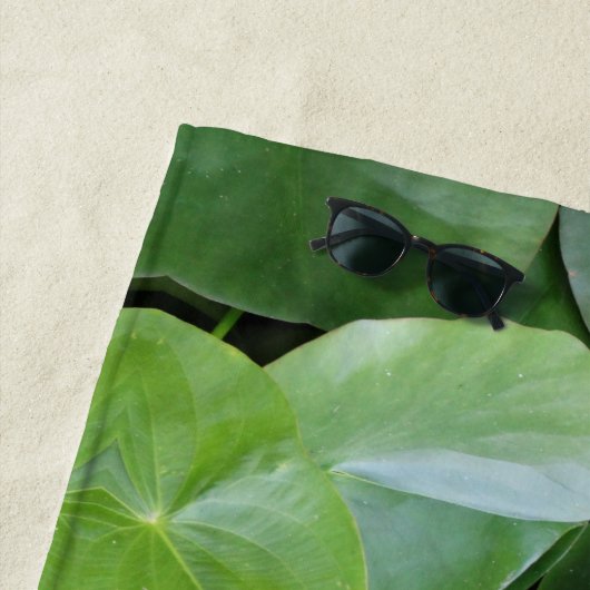 ピンクの睡蓮の花、蓮の花、写真 ビーチタオル (インサイチュ)