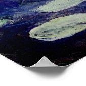 ピンクの睡蓮： 1897-99モネ ポスター (角)