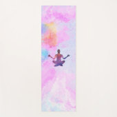 ピンクの瞑想  ヨガマット (正面)