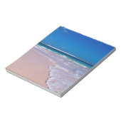 ピンクの砂のビーチでコンチベイのキャットアイランド。 ノートパッド (回転)